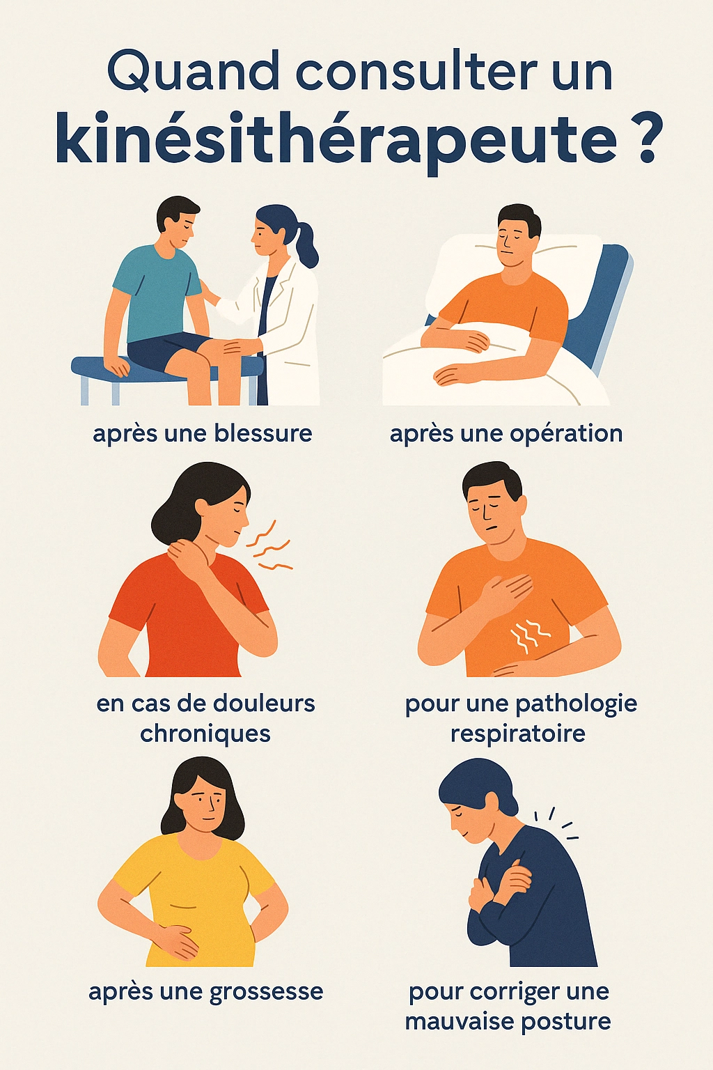 Quand consulter un kiné – Les Ostéo du Golfe