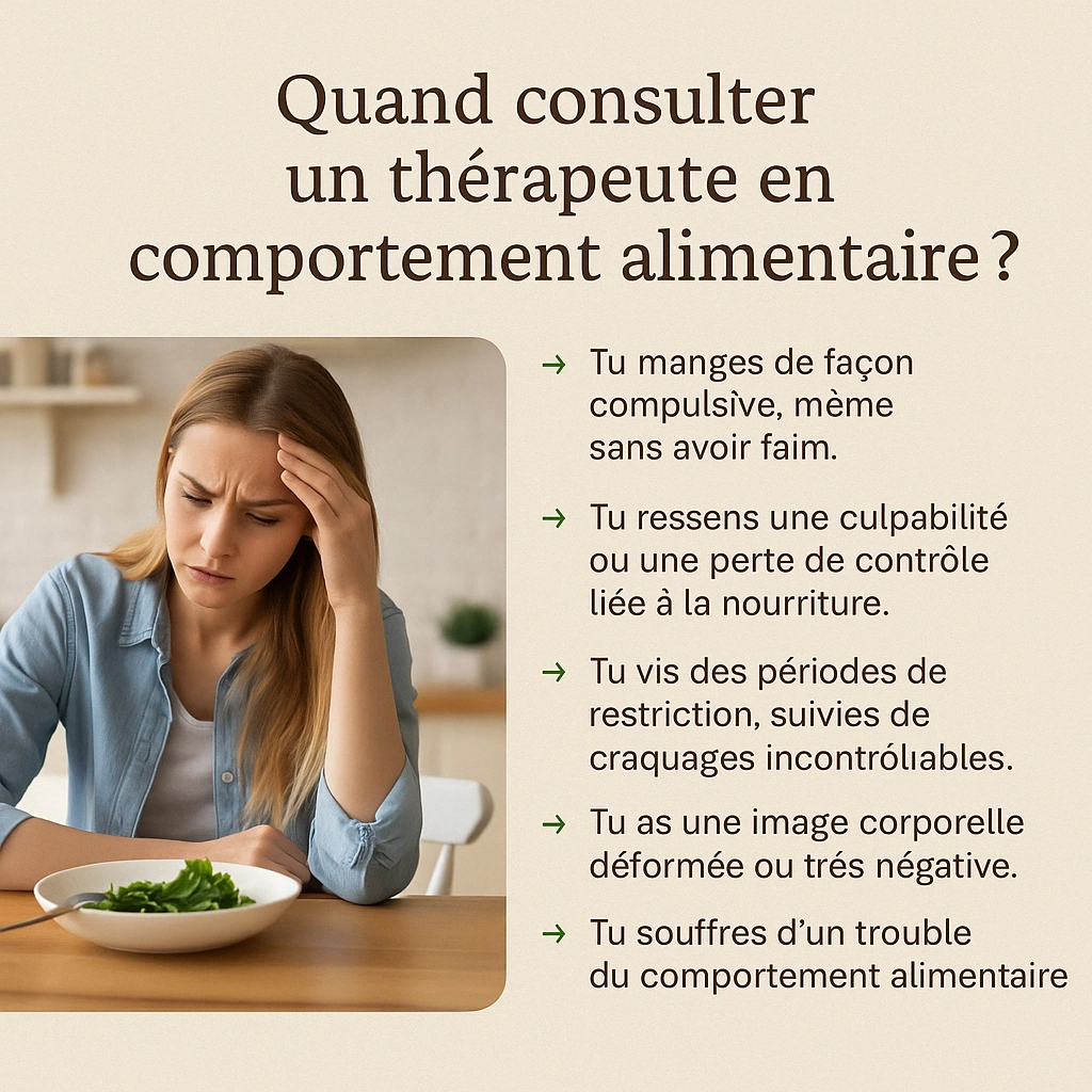 Quand consulter un thérapeute en comportement alimentaire