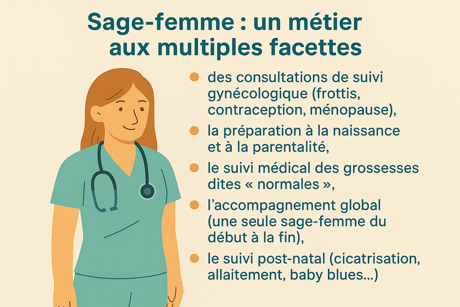 Une sage-femme en consultation douce – Les Ostéo du Golfe