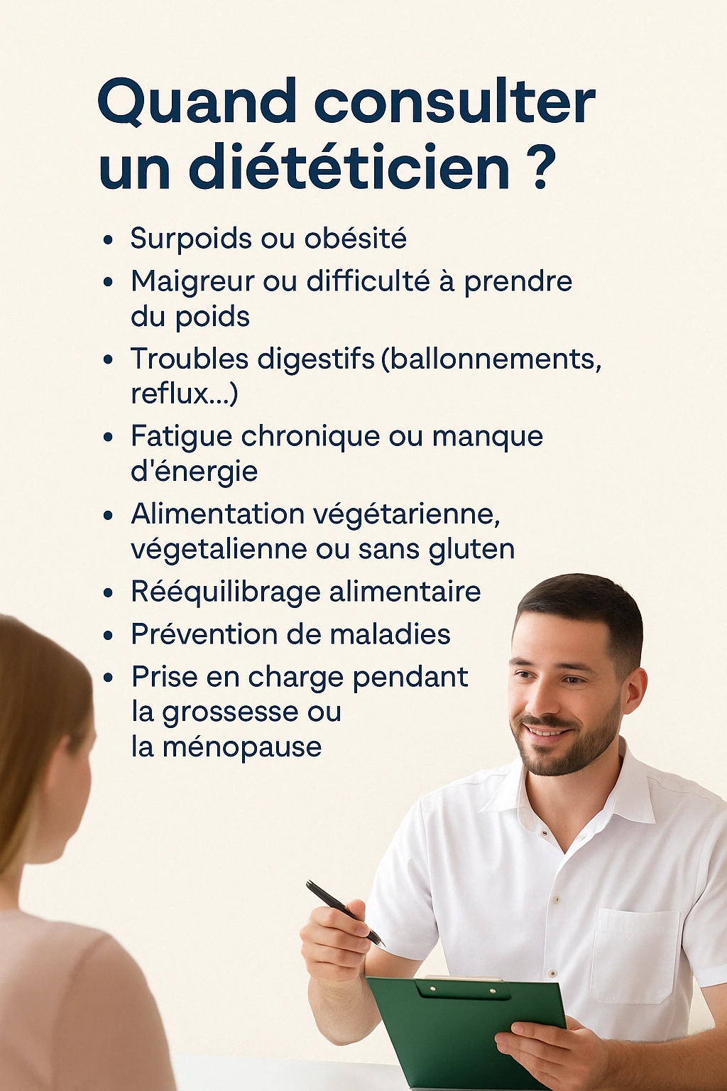 Quand consulter un diététicien – Les Ostéo du Golfe