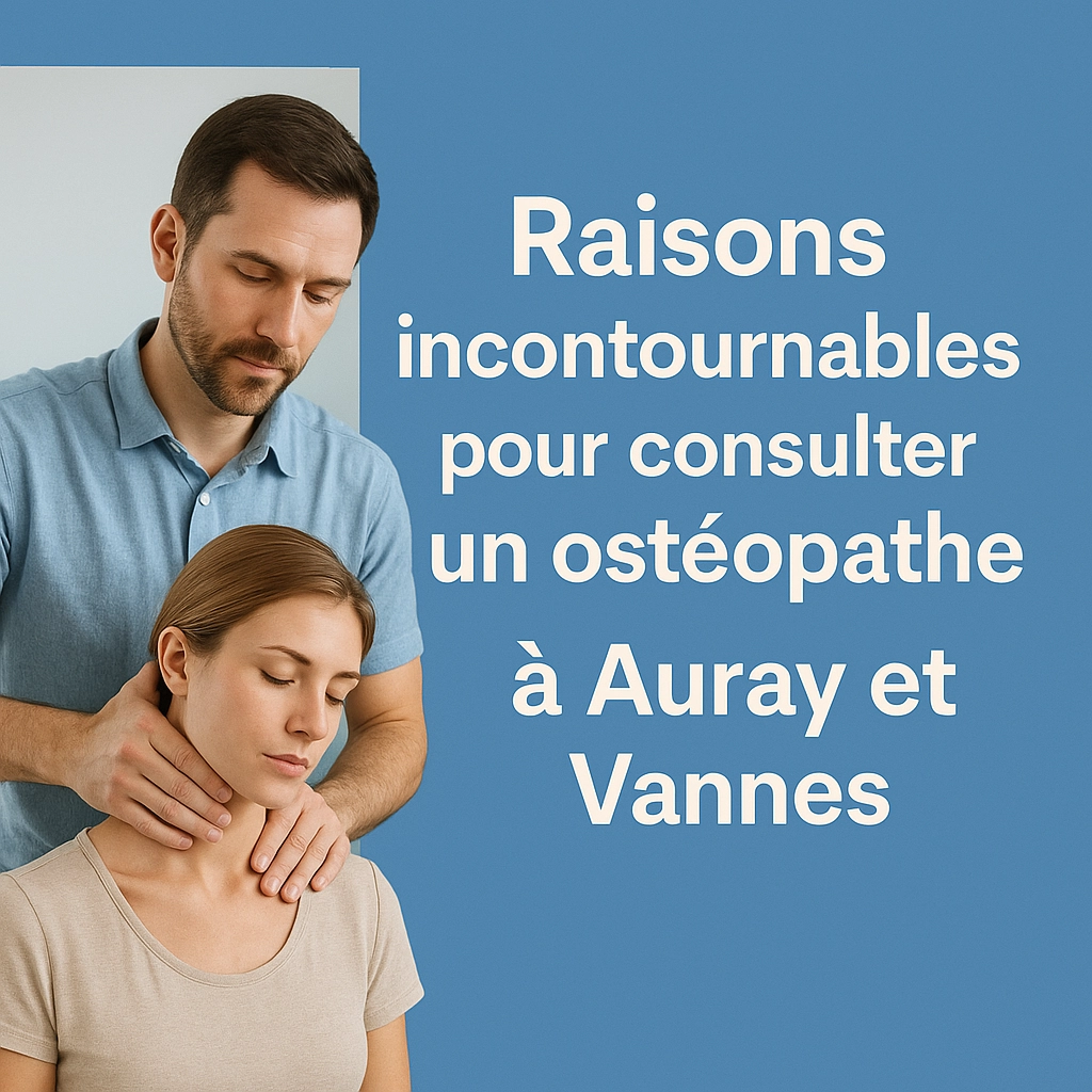 Raisons incontournables pour consulter un ostéopathe à Auray et Vannes