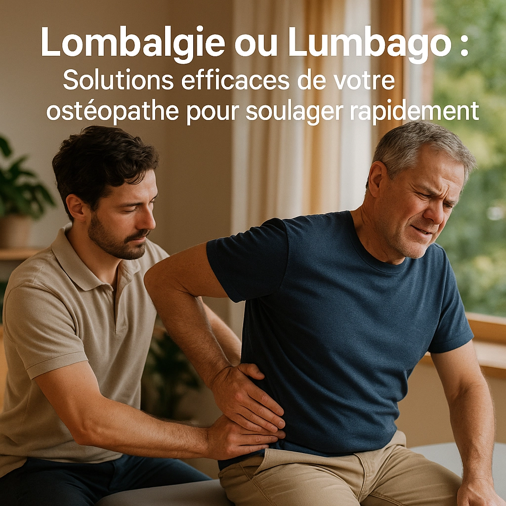 Lombalgie ou Lumbago : Solutions efficaces de votre ostéopathe pour soulager rapidement