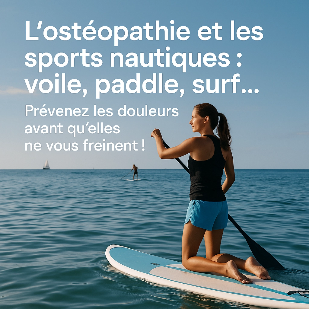 L’ostéopathie et les sports nautiques : voile, paddle, surf… Prévenez les douleurs avant qu’elles ne vous freinent !