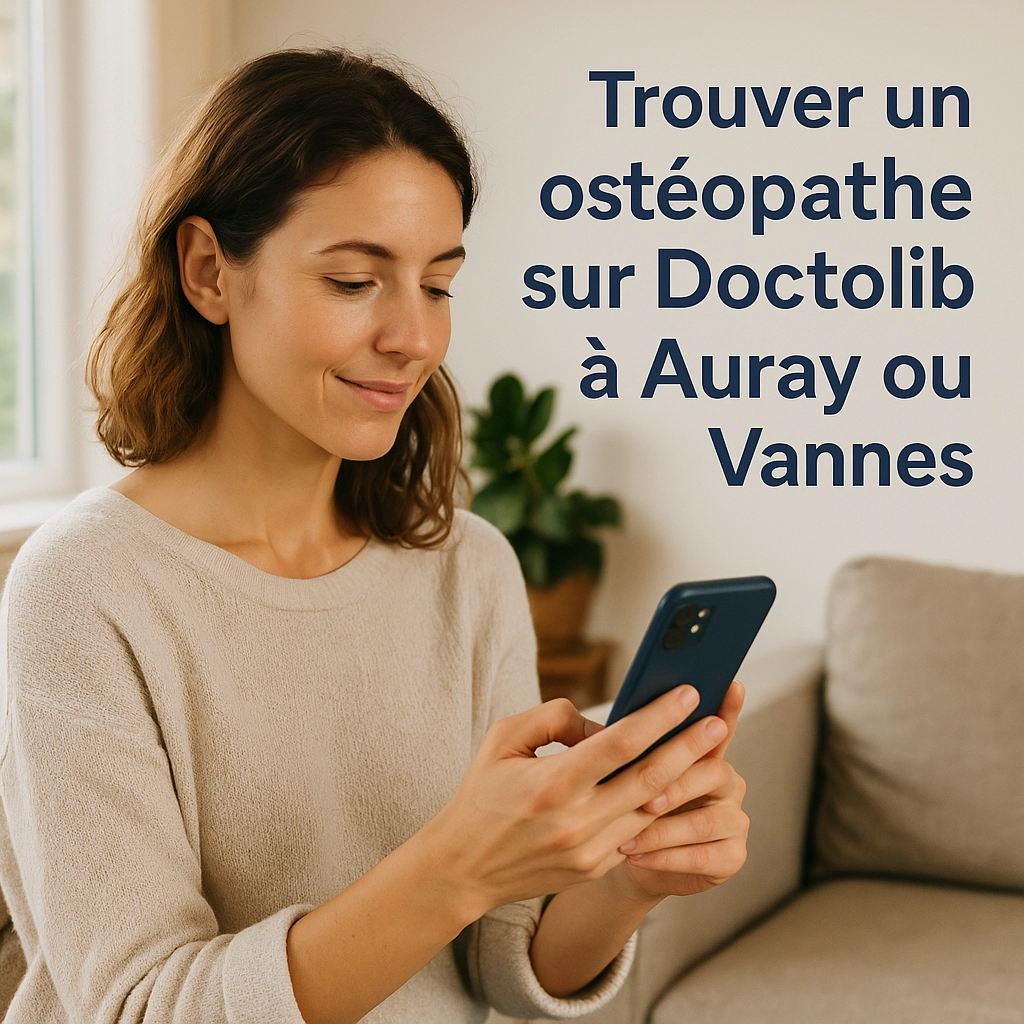 Trouver un ostéopathe sur Doctolib à Auray ou Vannes : ce qu’il faut savoir