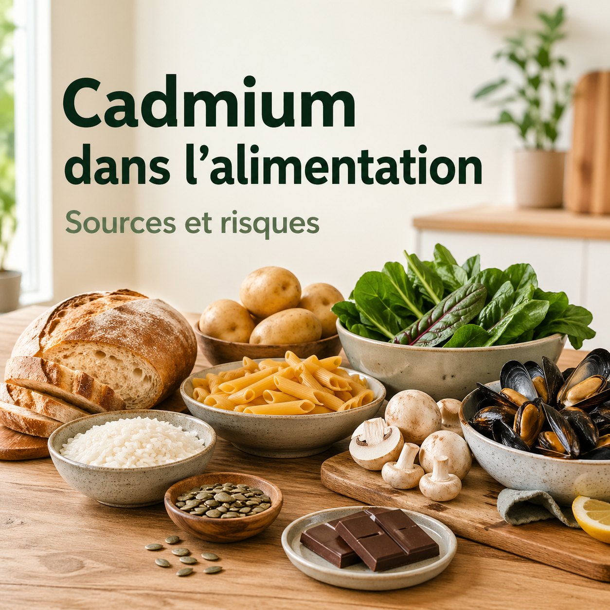 Cadmium dans l’alimentation : sources, risques et comment réduire l’exposition