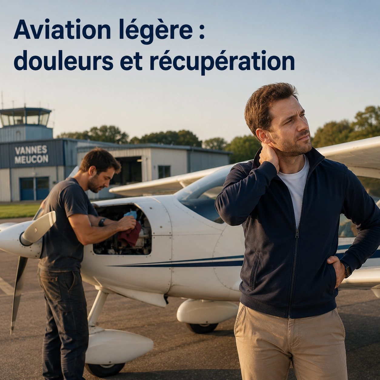 Aviation légère à Vannes-Meucon : pilotes, mécaniciens et contraintes physiques du quotidien