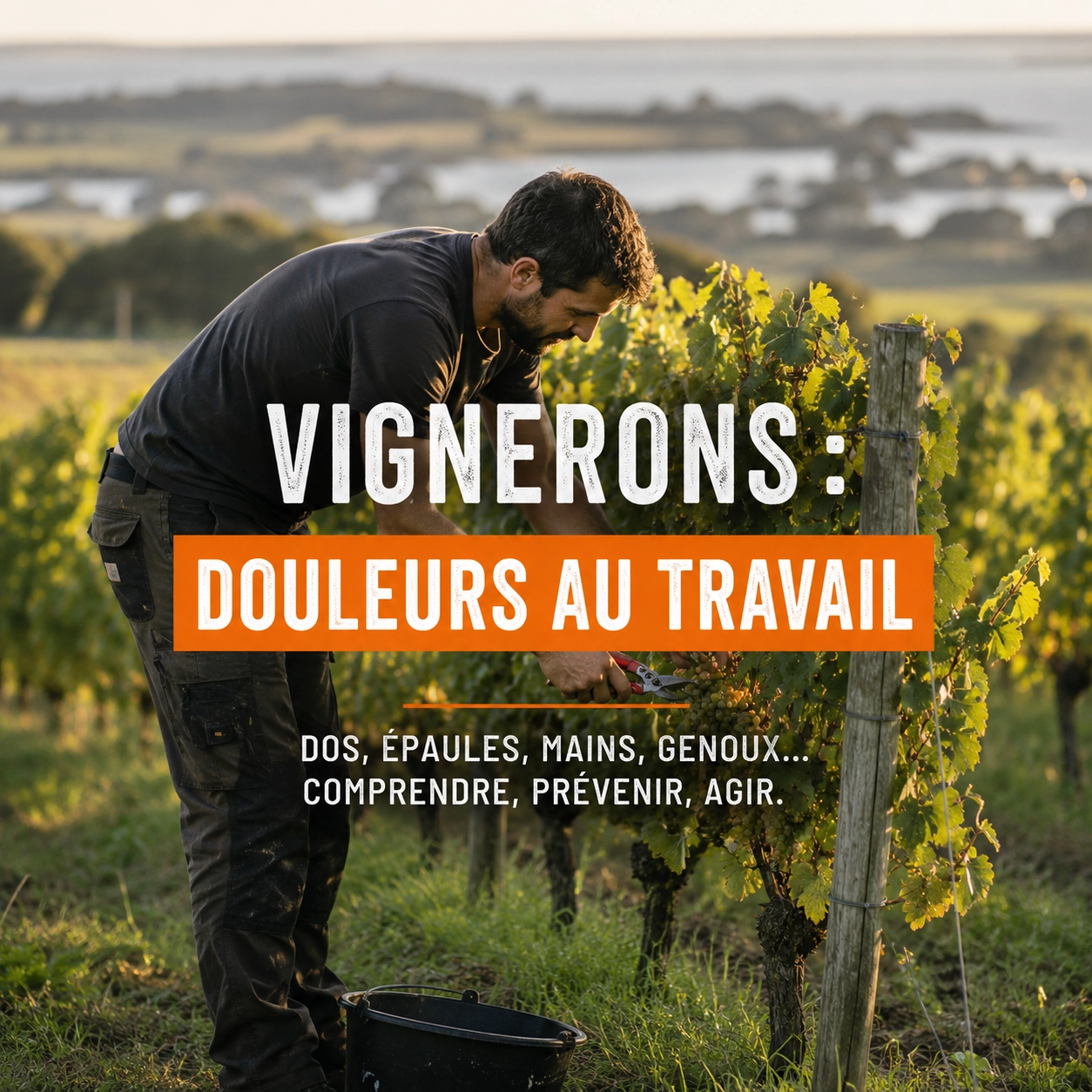 Vignerons du Morbihan : mal de dos, épaules et mains dans les métiers de la vigne