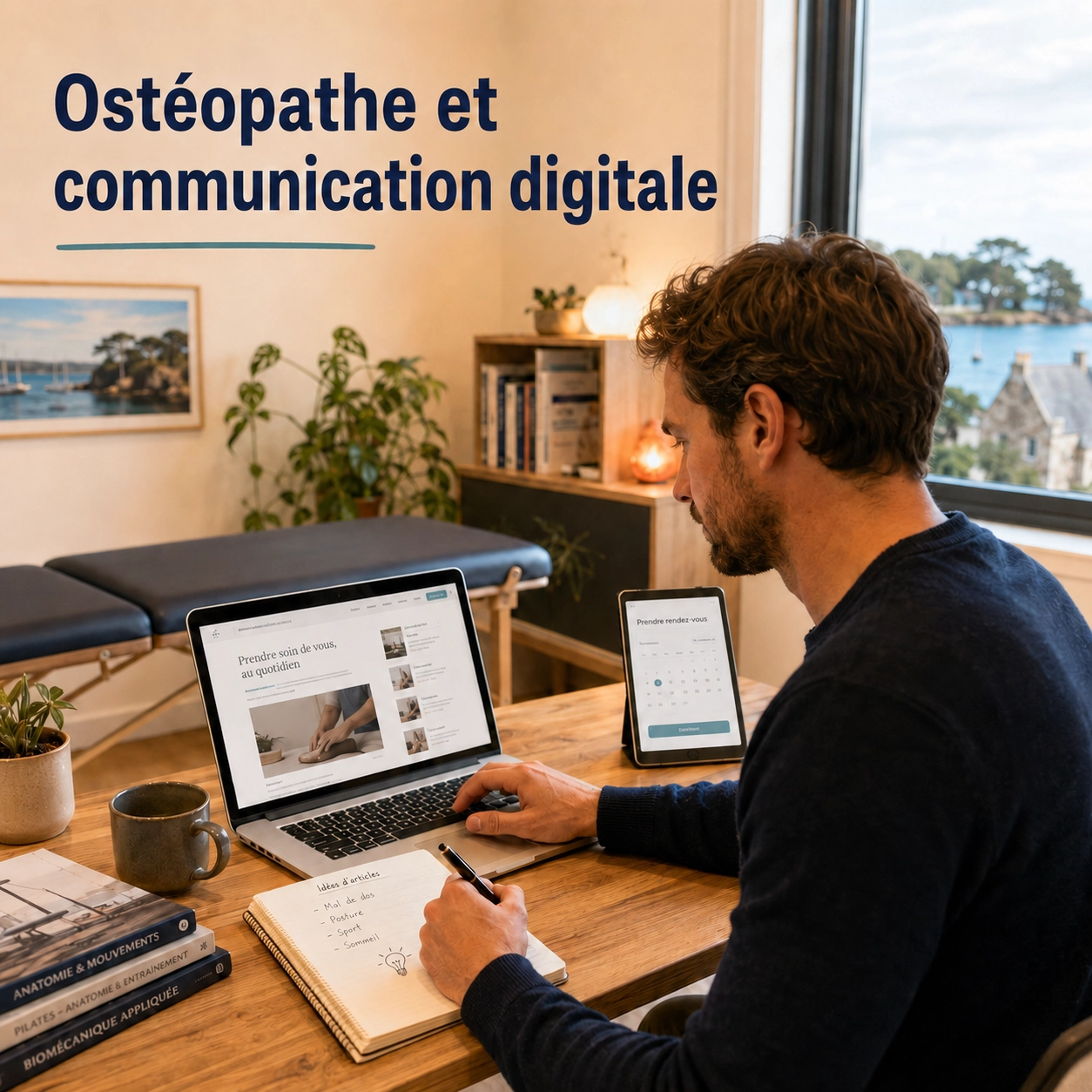 Ostéopathe et communication digitale : les coulisses d’un cabinet visible