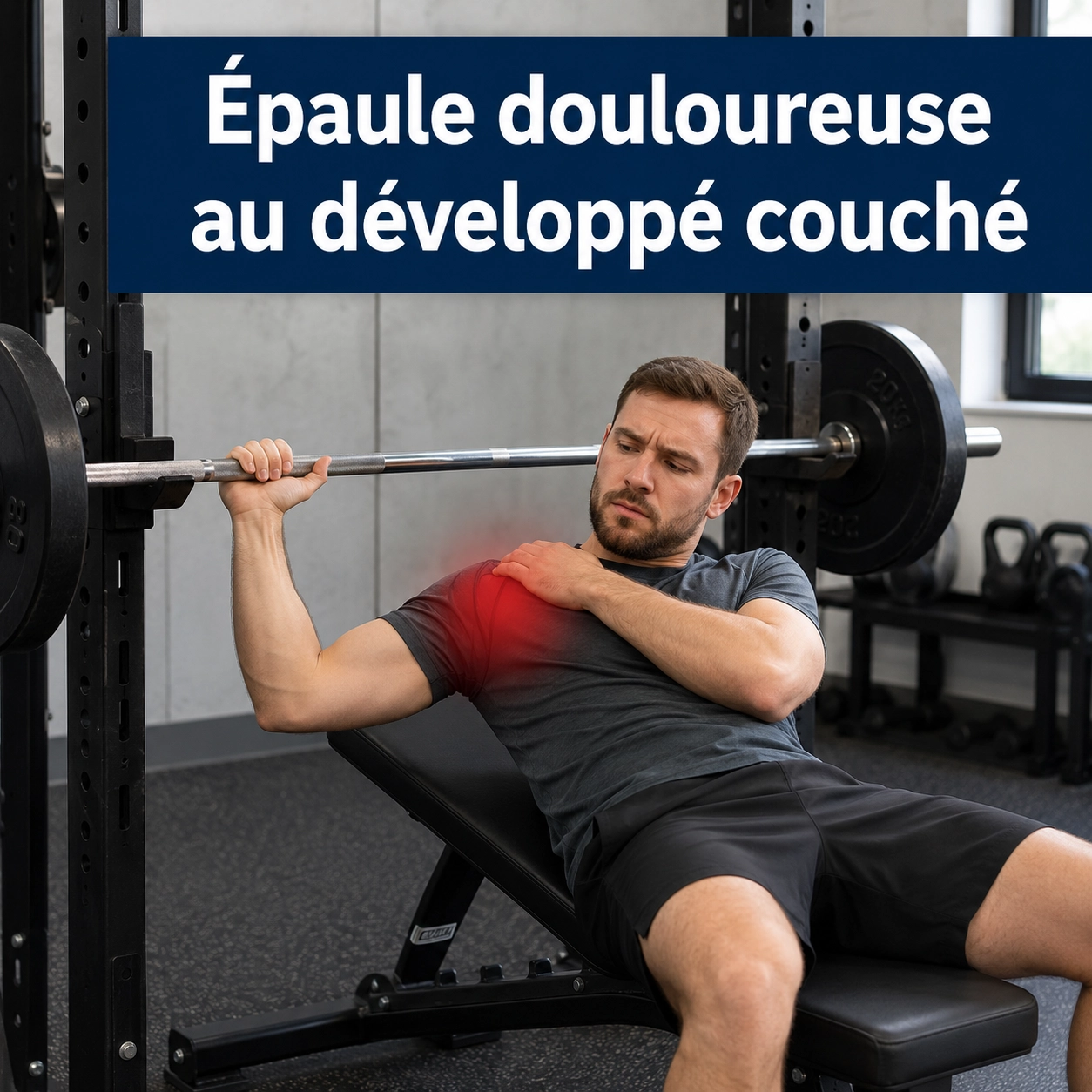 Douleur à l’épaule au développé couché : technique, charge ou récupération ?