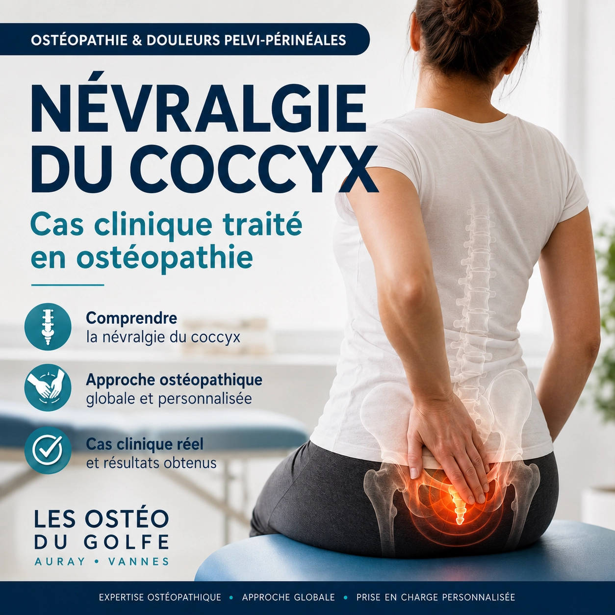 Douleur au coccyx ou névralgie pudendale : comment faire la différence ?