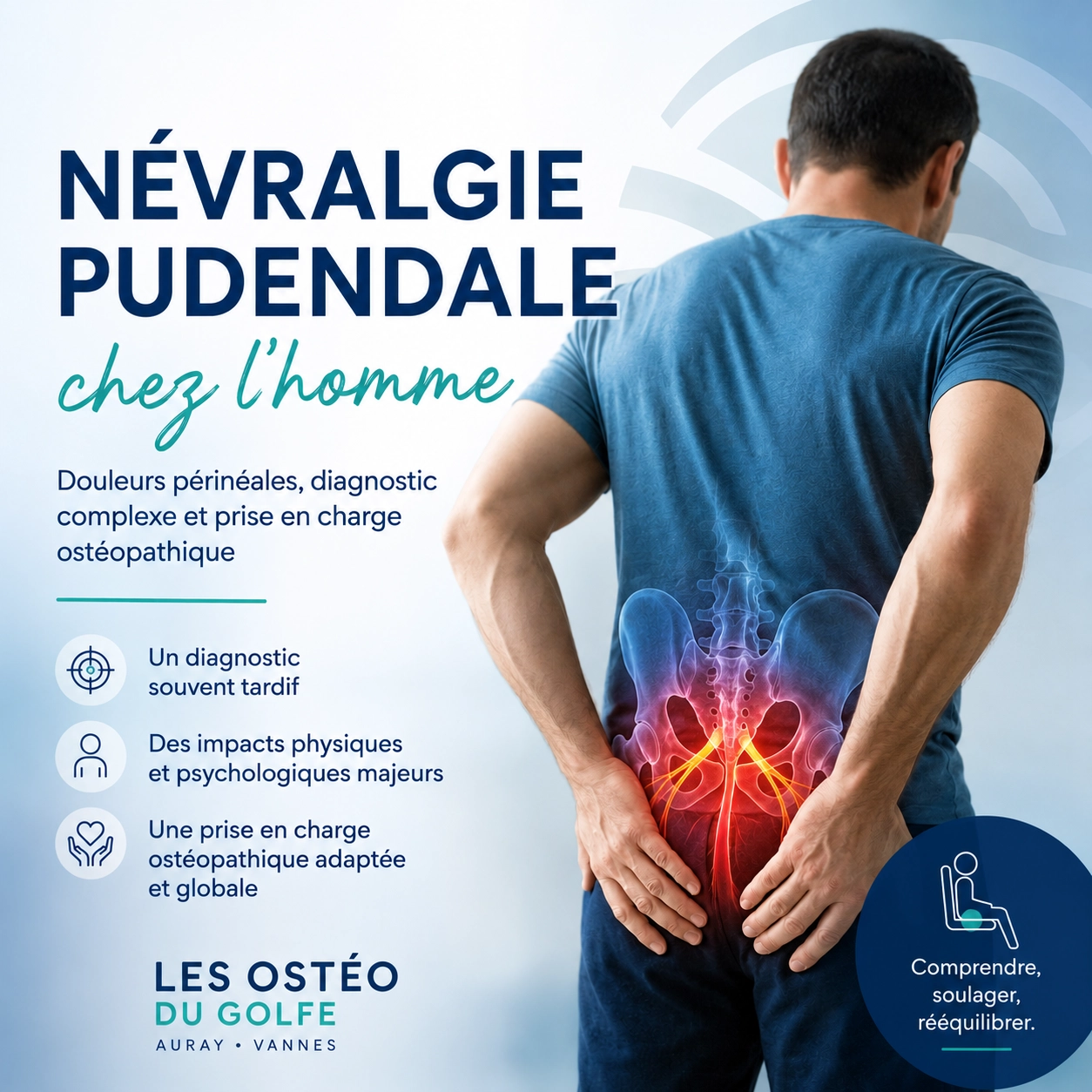 Névralgie pudendale chez l’homme : douleur intime, vélo et position assise