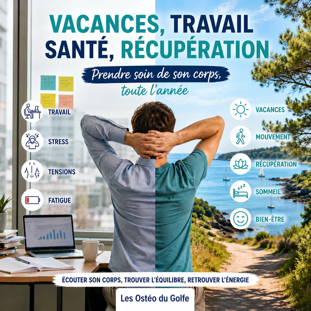 Vacances, travail et santé : pourquoi le corps a besoin de vraies pauses