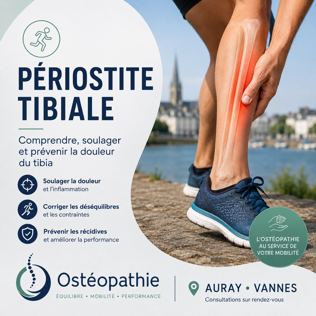 Périostite tibiale et ostéopathie : que faire quand le tibia fait mal en courant ?