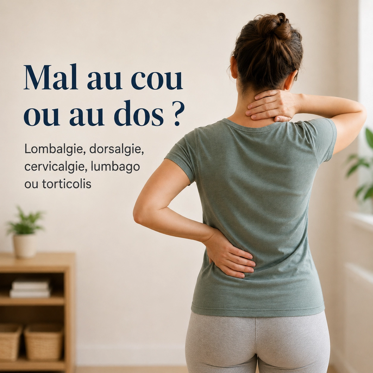 Mal au cou ou au dos : lombalgie, dorsalgie, cervicalgie, lumbago ou torticolis ?