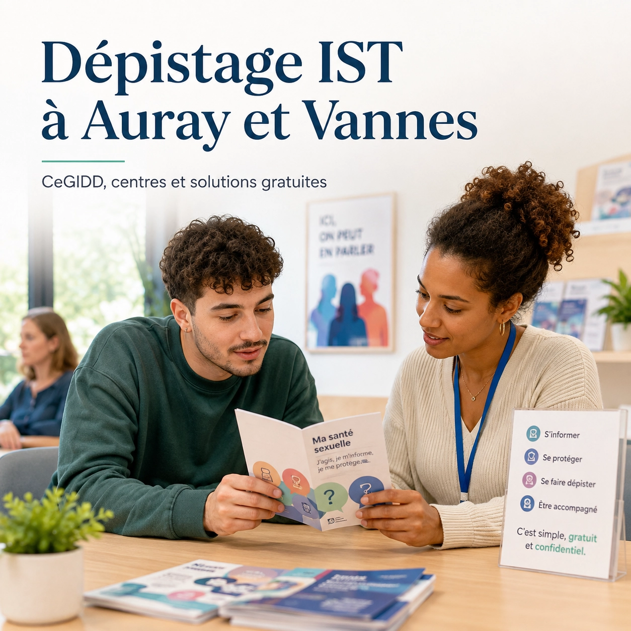 Dépistage IST et santé sexuelle autour d’Auray et Vannes : CeGIDD, centres et solutions gratuites