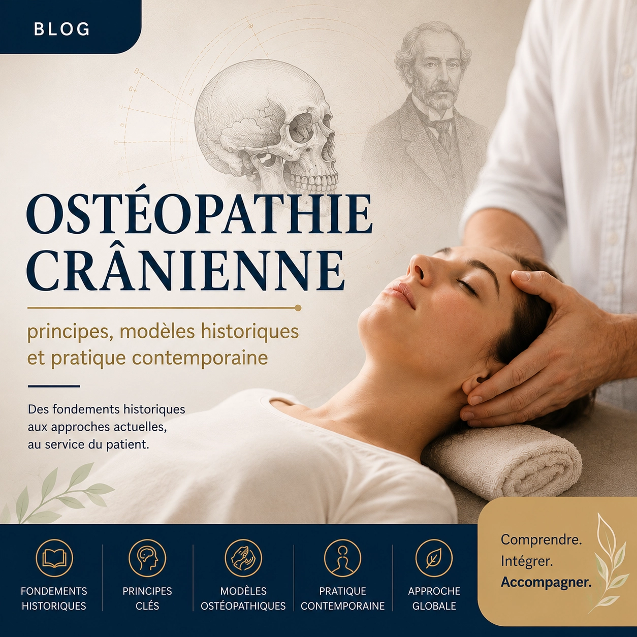 Ostéopathie crânienne : principes, modèles historiques et pratique contemporaine