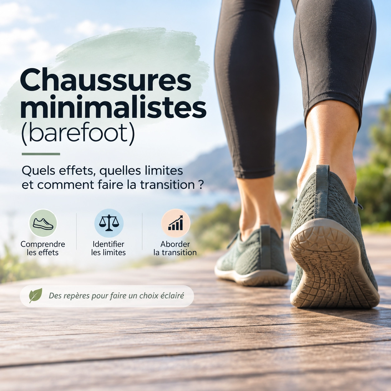 Chaussures minimalistes (barefoot) : effets, risques et comment faire la transition