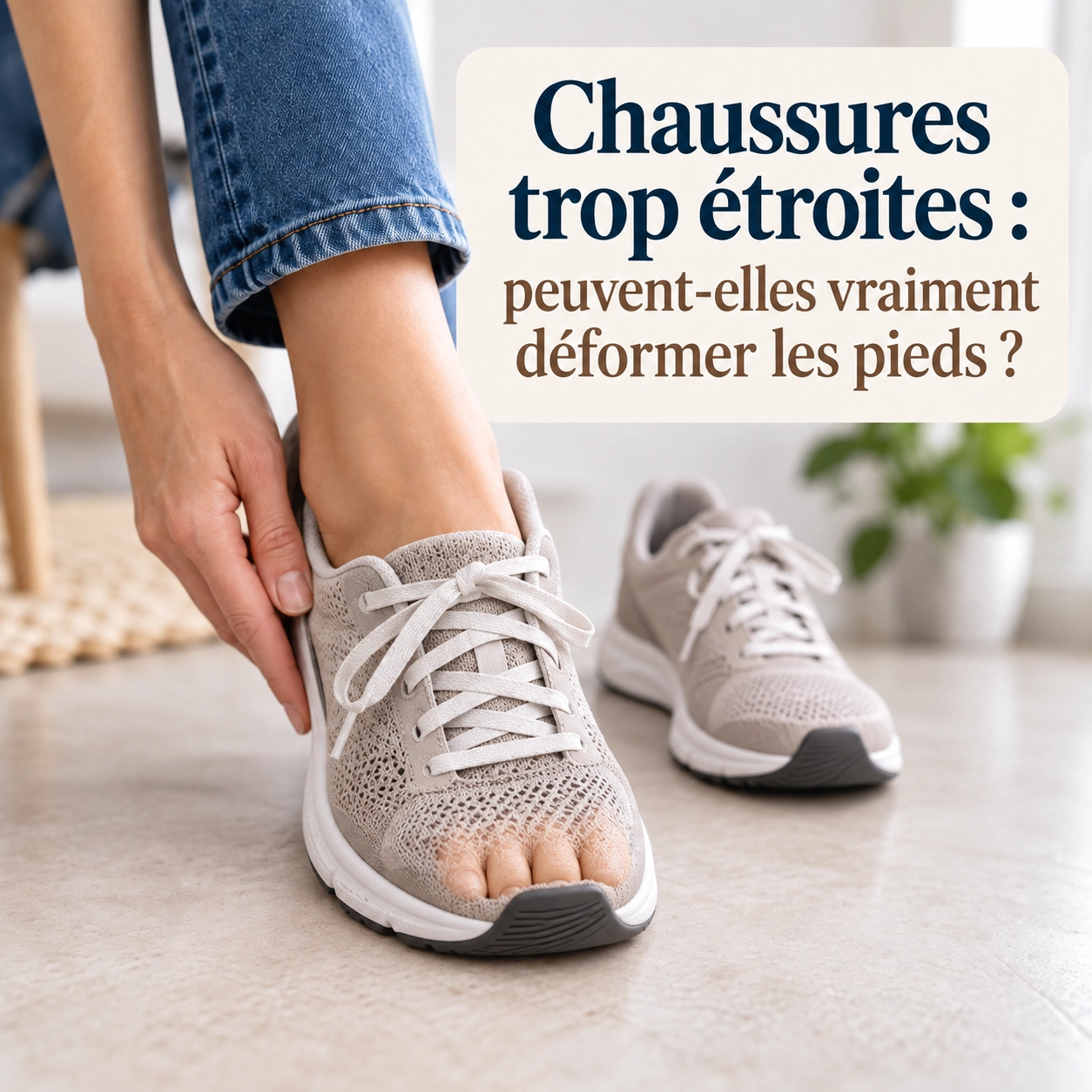 Chaussures trop étroites : peuvent-elles vraiment déformer les pieds ?