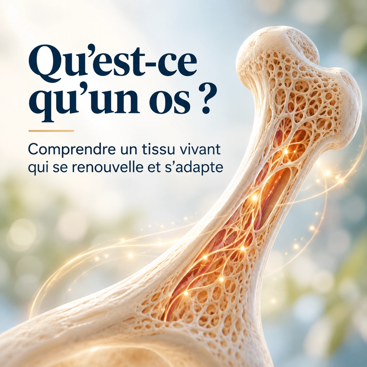 Qu’est-ce qu’un os ? Comprendre un tissu vivant qui se renouvelle et s’adapte