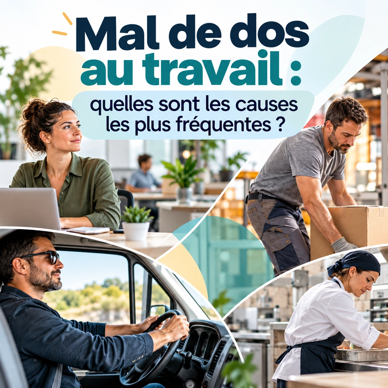Mal de dos au travail : quelles sont les causes les plus fréquentes ?