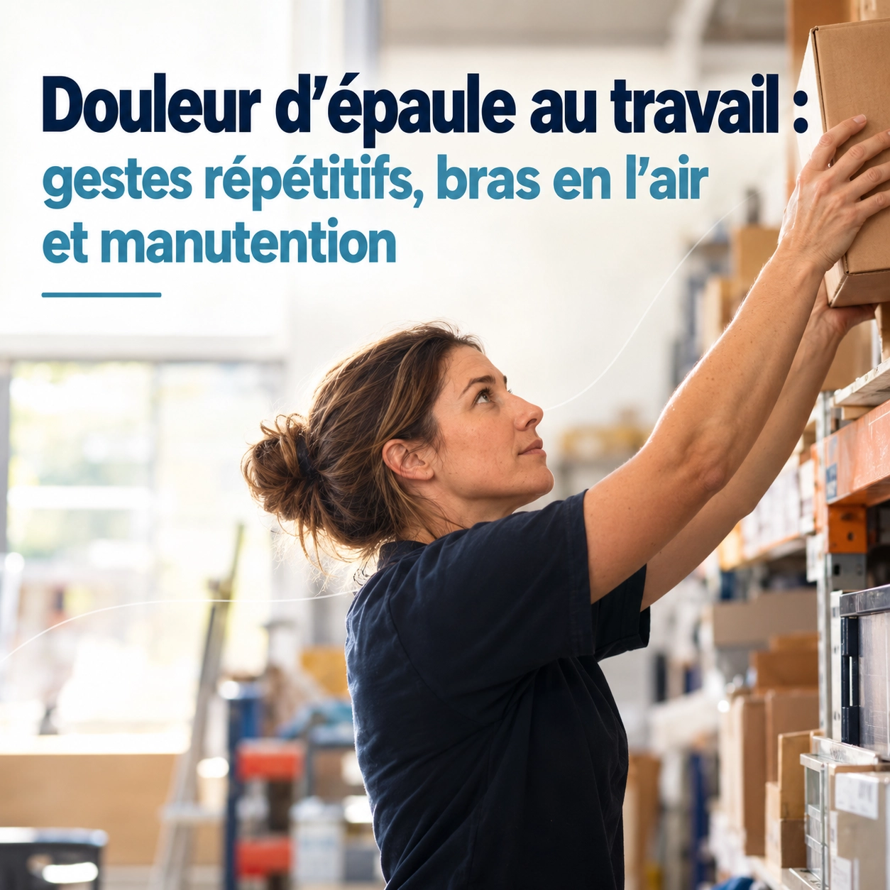 Douleur d’épaule au travail : gestes répétitifs, bras en l’air et manutention
