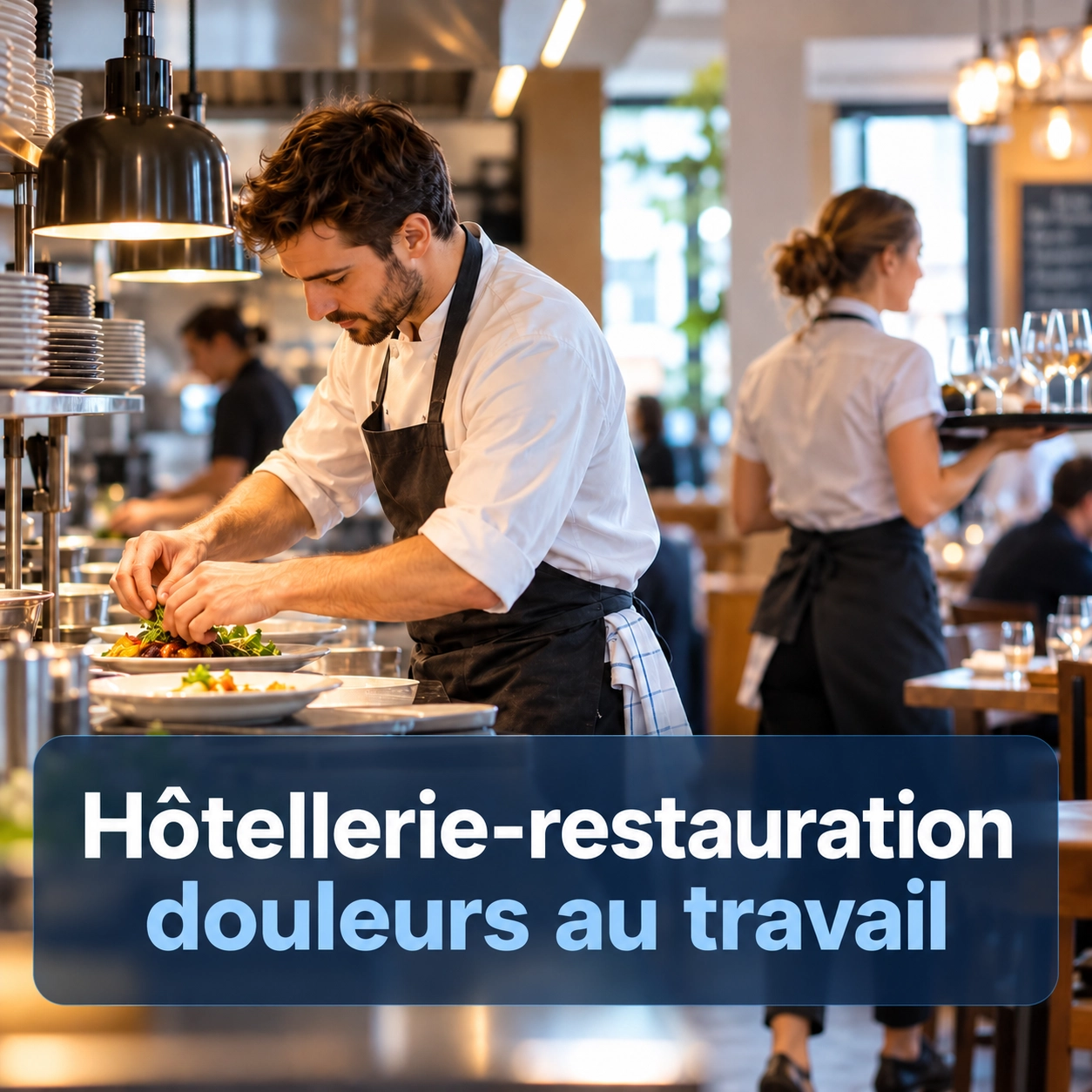 Hôtellerie-restauration : station debout, manutention et douleurs au travail