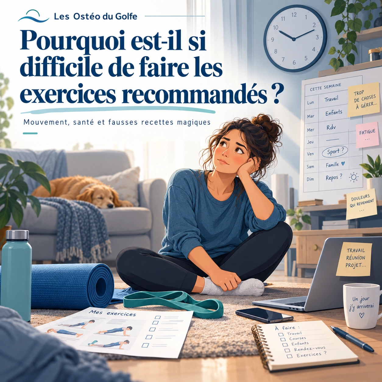 Pourquoi est-il si difficile de faire les exercices recommandés ?